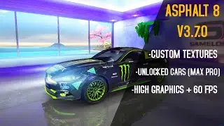 ASPHALT 8 MOD v3.7.0 Max Pro cars+Custom texture and no forced update #2025 #gameplay #modapk