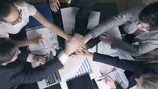 BUSINESS TEAM CHEER UP FREE STOCK FOOTAGE
