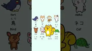 Animals name in Japanese🐶🐭🐹🐻&zwj;❄️🦁🐷
