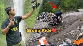 Group Ride to Lwang Ghalel(*Beautiful village*)❤❤||small crashed-Sau Gat vlogs