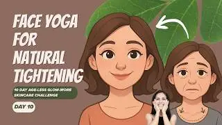 Anti-Aging Face Yoga for Tight Skin | 10-Day Age-Less Glow-More Skincare Challenge (Day 10)