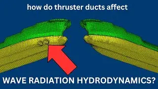 How much do thruster ducts affect wave radiation hydrodynamics?