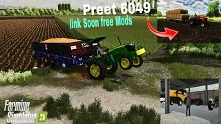 New Holland 5630 & PREET 6049 | FS25 free Mods Download Link, Corn Harvesting | Farming Simulator 25