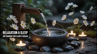 Spa Garden Fountain 🌿 &mdash; Candlelit Zen for Relaxation & Sleep