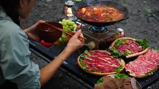 Autumn by the Stream | Cooking a Yunnan Pickled Vegetable Hotpot.