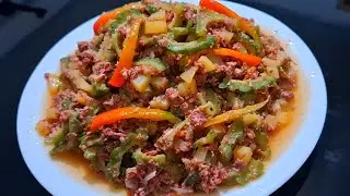 AMPALAYA GUISADO WITH CORNBEEF | LUTONG BAHAY