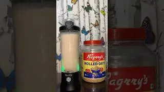 Banana oats smoothie with BlendLife Ultra Portable Blender. #blendlife