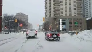 Driving in a Snowstorm during Polar Vortex | Ontario Road  (Part 1)