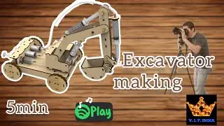 WOODEN EXCAVATOR How to make a wooden excavator