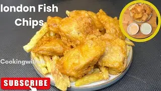 Crispy London Fish & Chips Recipe | Classic British Street Food |Cookingwithsh