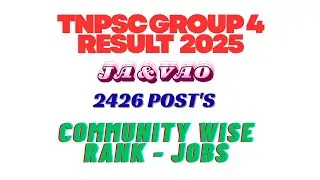 GROUP 4 RESULT 2025 🔥COMMUNITY WISE RANK CONFIRM  | எந்த RANK | Job List Explained.