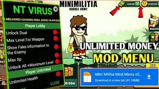 🔴 Mini Militia Updated New Mod Menu Hack || Unlimited Money,  Unlocked All Outfits ✔ New Features 🔥