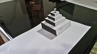 Very Easy 3D Drawing for Beginners | Pencil Sketch | 3d flag