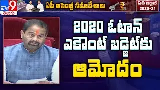 AP Legislative Assembly approves '2020 Vote On Account' Budget - TV9