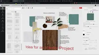 Videoguide - Create a Moodboard for Design Concept, Using Colors, Textures, 3D Objects in Mattoboard
