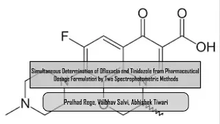 Simultaneous Determination of Ofloxacin and Tinidazole from Pharmaceutical Dosage Formulation