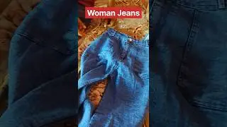 Woman Flared Mid Rise Blue Jeans