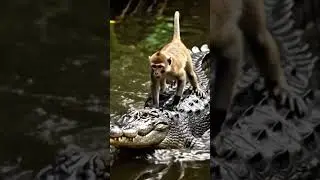아마존에서 서핑을 즐기는 원숭이(?) | A monkey(?) enjoying surfing in the Amazon | Amazonでサーフィンを楽しむ猿（？）#monkey