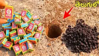 భూమి లో 1000  పాము బిళ్ళలు🐍వేస్తే? / 1000 snake tablets in hole / Telugu experiments / Andhra crazy