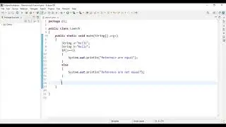 How to compare two references of Strings in Java | Java tutorial