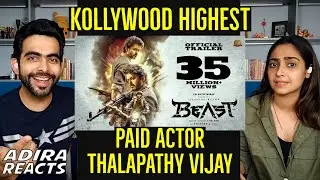 Beast Trailer Reaction Video | Beast Trailer Reaction Couples | Hindi English New Reaction