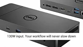 Dell WD19TB Thunderbolt Docking Station with 180W AC Power Adapter (130W Power Delivery)