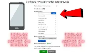 HOW TO HAVE MOBILE PLAYERS JOIN A PRIVATE SERVER!