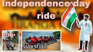 Independence day ride 2025 | 200+ riders | Crazy public reaction | #djiaction3 #independenceday 