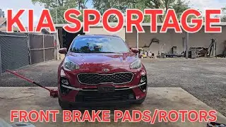 KIA SPORTAGE FRONT BRAKE PAD AND ROTOR REPLACEMENT DIY