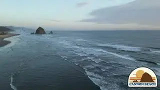Cannon Beach Drone over Ecola Creek June 18, 2024