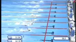 Natation - Championnats du Monde 2011 - Shangha&iuml; - 100 m dos - Finale - C.Lacourt J.Stravius