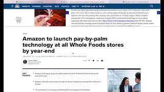 AMAZON: PAY BY PALM TECHNOLOGY!!