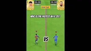 Neymar Vs Yamal Speed Test⚡- Who Is The Fastest In FC 25? #neymar #lamineyamal #eafc25 #shorts