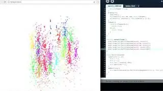 JavaScript Art #84 ColorSpurt【Processing(p5.js)】