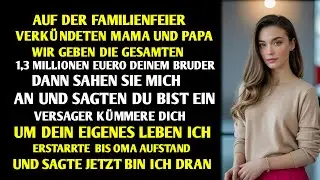 AUF DER FAMILIENFEIER VERKÜNDETEN MAMA UND PAPA: WIR GEBEN DIE GESAMTEN 1,3 MILLIONEN EUERO DEINEM.