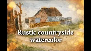 Rustic Countryside in Watercolor | Relaxing Art
