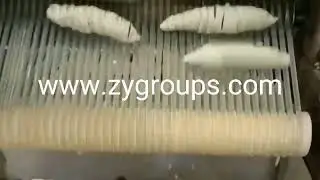 Gluten skewer spiral cutting machine Gluten Roll Cutting Machine Automatic Gluten Forming Machine