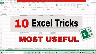 10 Most Useful Excel Tricks | Excel Tricks and Tips | Excel Tricks | Excel Office Tricks | #excel
