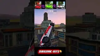 Top 3 Super Cars Ramp Challenge 😱🚗 | Extreme Jump Test #extreme #car #shorts #viral