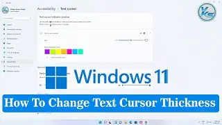 ✅ How To Change Text Cursor Thickness in Windows 11 | Text Cursor Thickness Kaise Change Kare