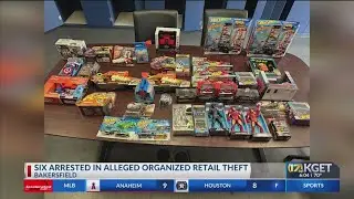 Retail theft detectives arrest 6 at motel in Bakersfield, 4 suspected of grand theft