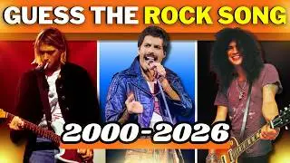 Guess 50 ROCK SONGS! 5 Seconds 🎸 Easy to Impossible | Rock Song Quiz (2000-2026)