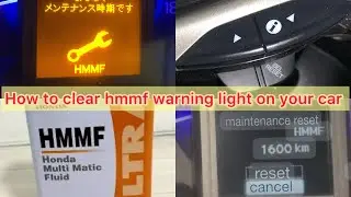 Hmmf warning light reset after hmmf gearoil replacement #talharana107 #hmmf #hondacars #TRCARDOCTOR