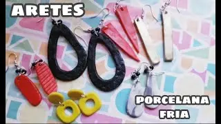 Aretes faciles para mi #mama ❤ PORCELANA FRIA