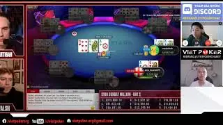 nerdshok về 3 tour Sunday Million, đoạt $59k