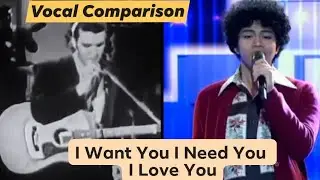  I WANT YOU, I NEED YOU, I LOVE YOU - Elvis Presley x Jerome Evardome - Voice comparison