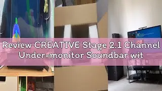 Review CREATIVE Stage 2.1 Channel Under-monitor Soundbar with Subwoofer for TV, Computers, and Ultra