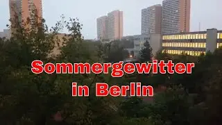 Ein Sommergewitter in Berlin beendete die monatelange Hitzeperiode