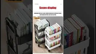 Multi-Purpose Book Storage Cart Mobile Kitchen Organizer Cart with Wheels Multi-Layer Bathroom