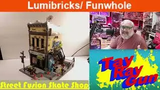 Street Fusion Skate Shop. A MUST for any LEGO World Builder!!! Funwhole/Lumibricks review!